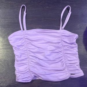 Light Purple Ruched Hollister Tank Top Size Small